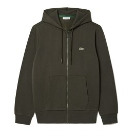 FELPA ZIP CAPPUCCIO LACOSTE